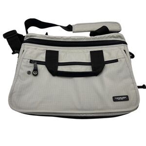 A.G. Spalding & Bros Laptop Bag Crossbody & Handle Briefcase Gray Nylon Travel